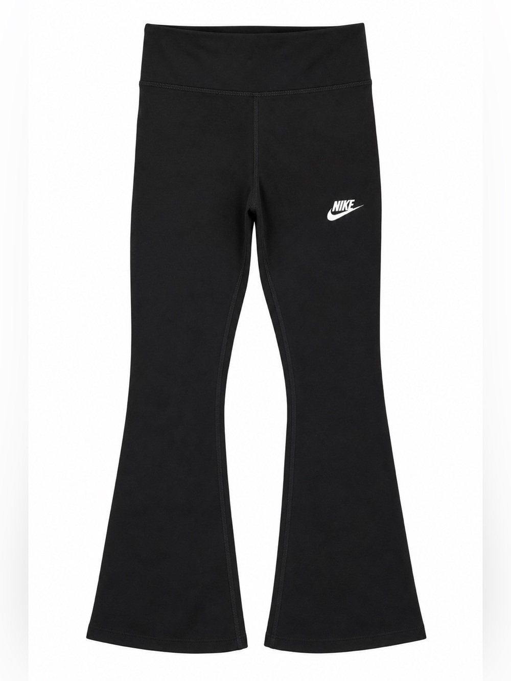 Nike Girls XL Black High Rise Full Length Leggings Flare NWT